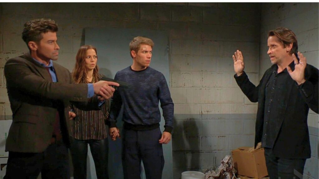 Burrow holds Matt at gunpoint on The Young and the Restless recap