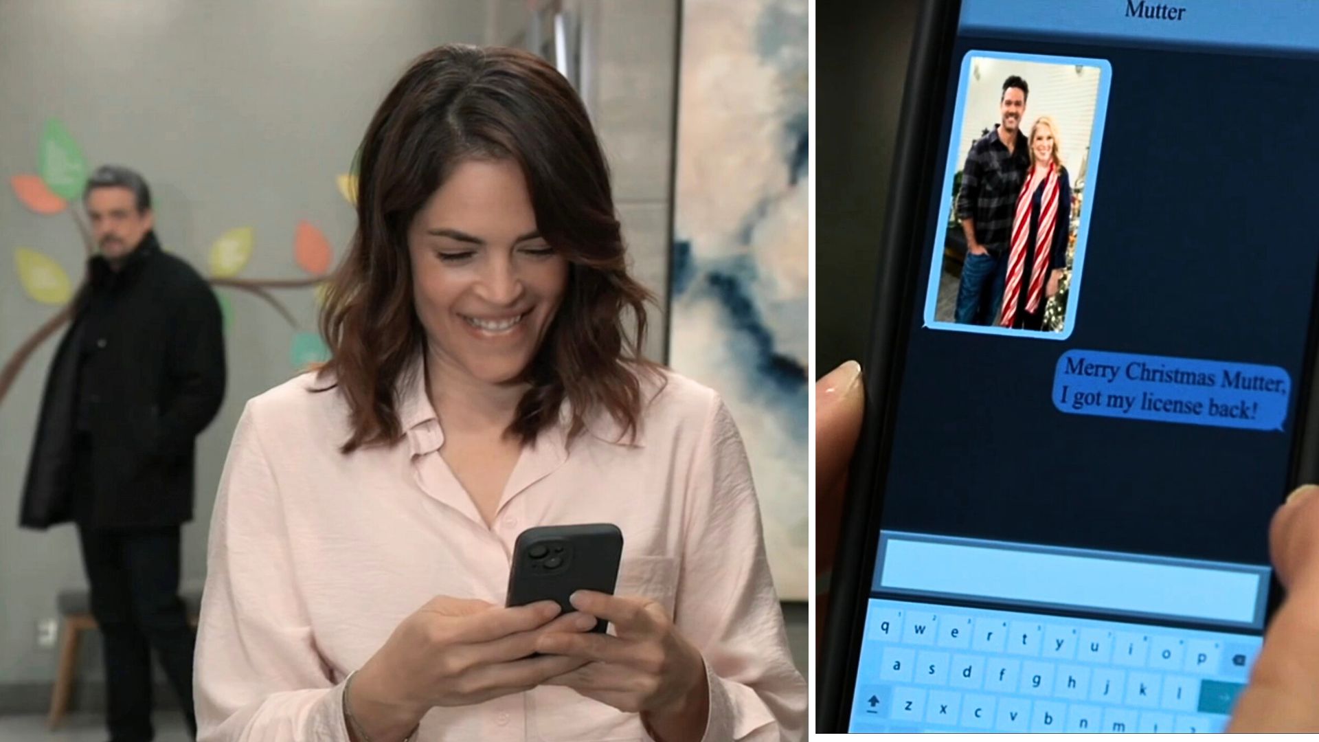 Britt messages Liesl while Brennan walks up behind her on General Hospital recap