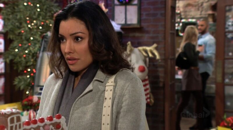 Audra is upset with Holden and Claire in background on The Young and the Restless recap