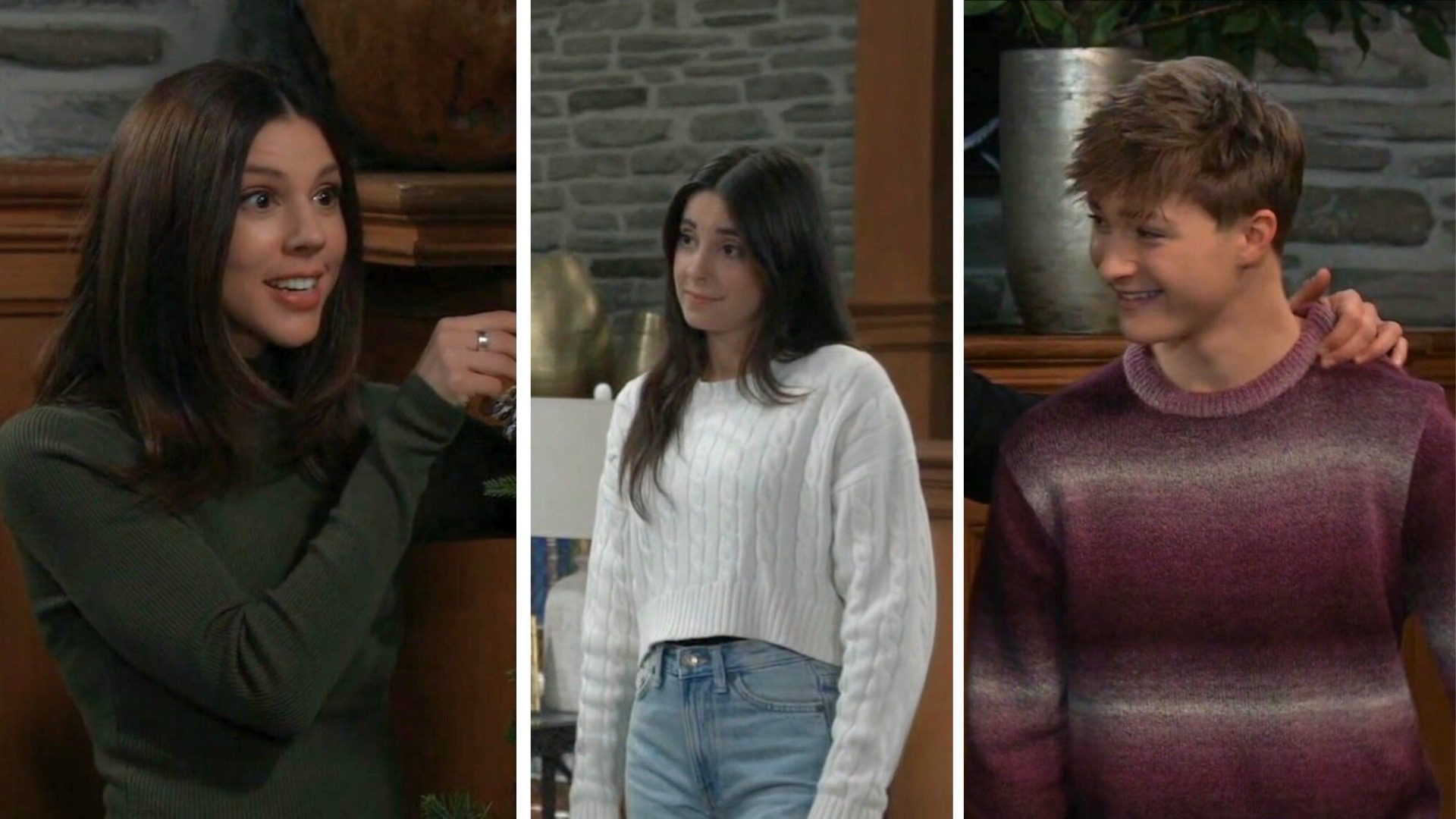 Kristina, Molly, and Danny on General Hospital fashion