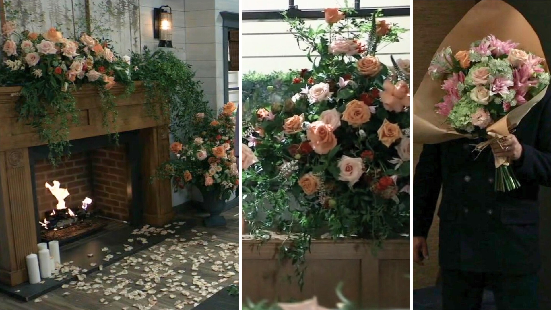 Flowers at Drew and Willow's wedding on General Hospital