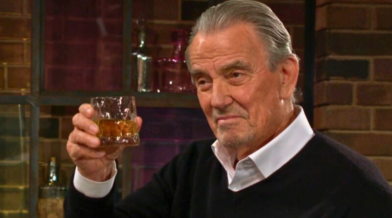 Eric Braeden as Victor Newman raises his glass and smiles on The Young and the Restless Recap