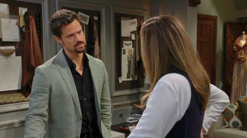 Matthew Atkinson as Thomas Forrester and Annika Noelle as Hope Logan on The Bold and the Beautiful recap