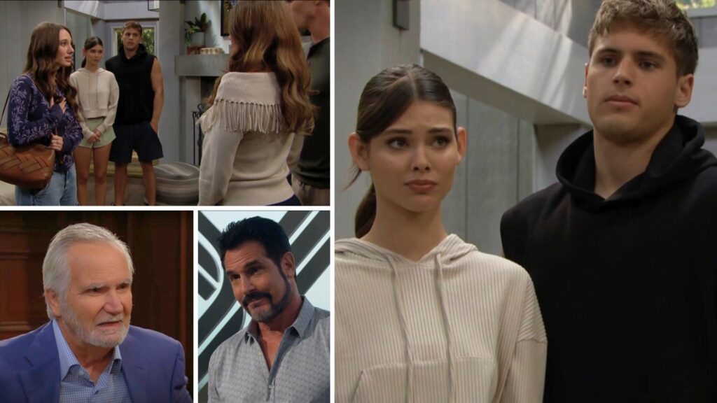 Will and Electra watch Dylan confess to finn and Steffy on The Bold and the Beautiful