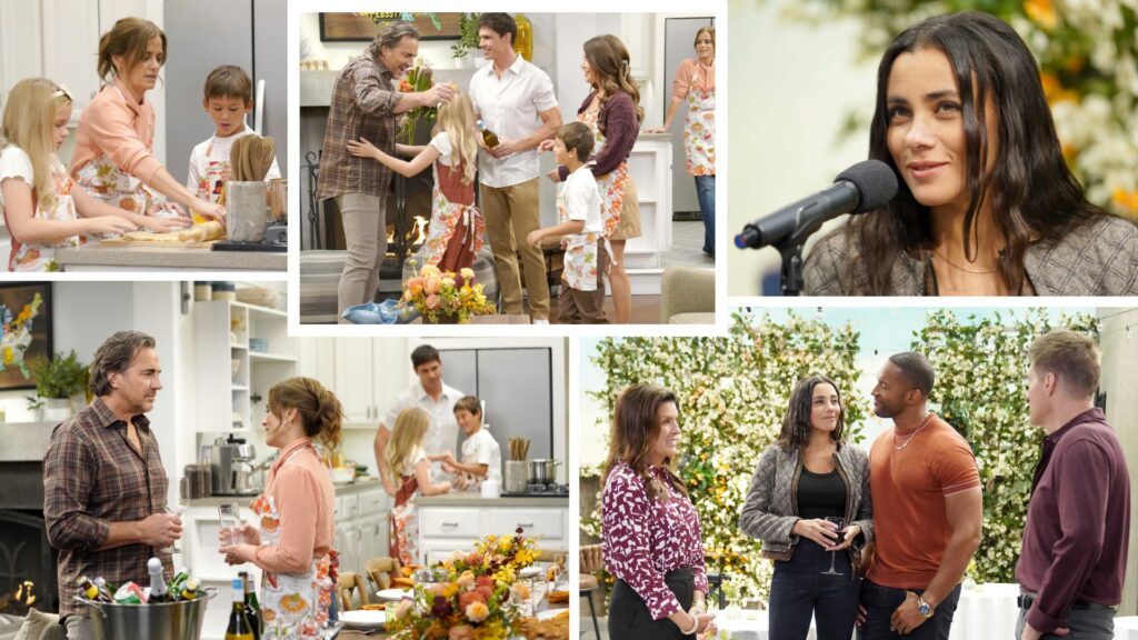 Daphne sings, Ridge, Taylor, Steffy, Finn, Hayes, Kelly, Sheila, Carter, Deacon, Thanksgiving, The Bold and the Beautiful