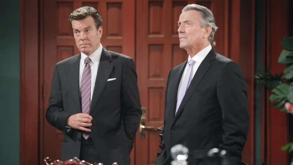 Peter Bergman as Jack and Eric Braeden as Victor on The Young and the Restless