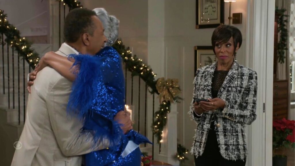 Sharon gives Vernon a look as he embraces his wife on Beyond the Gates recap