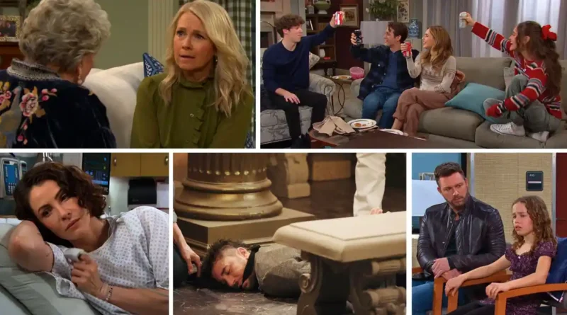 Sarah, Brady, Rachel, Friendsgiving, Jennifer, Julie, Chad on Days of our Lives