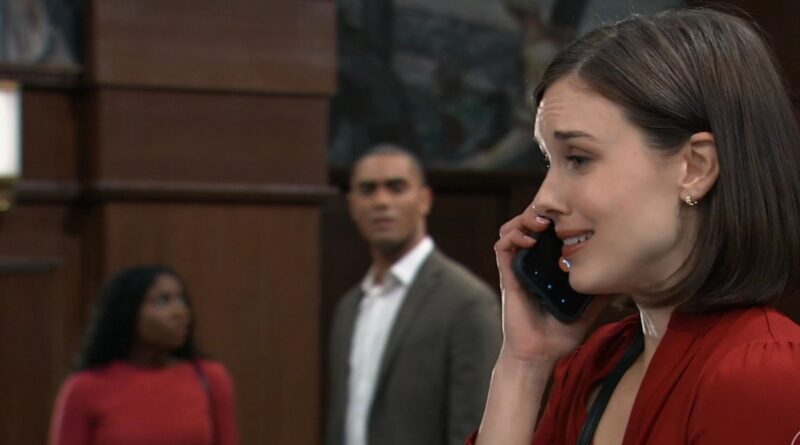 Trina and Kai hear Willow's ringtone when Wiley calls her on General Hospital recap