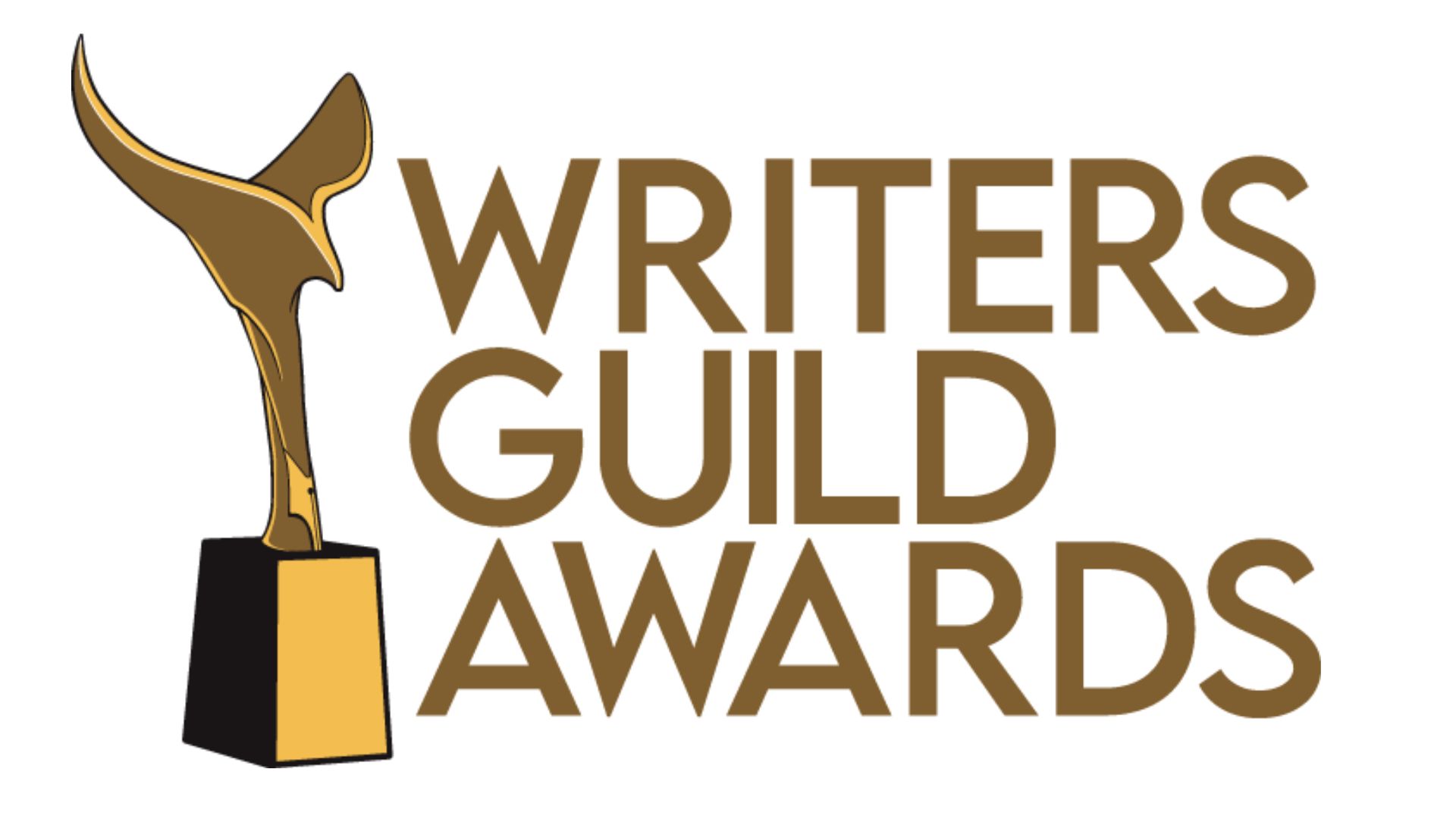 Writers Guild Awards logo gold on white
