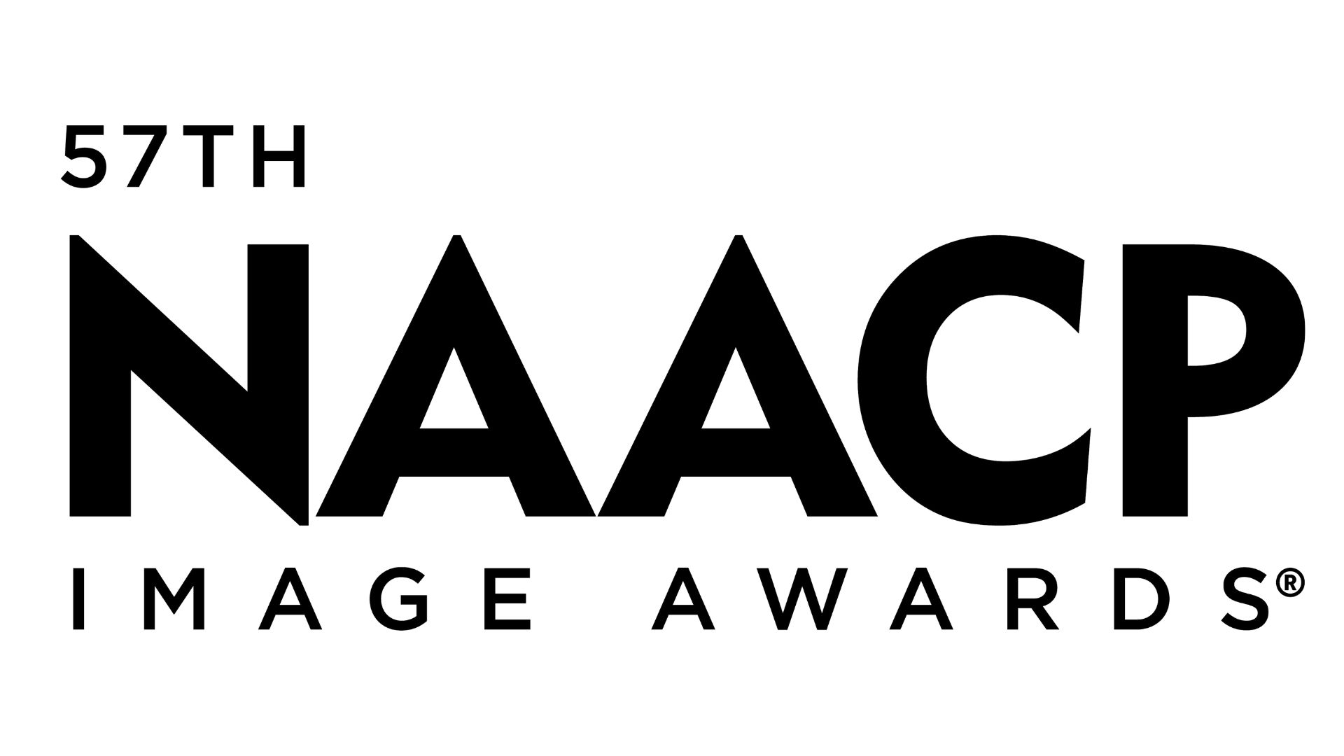 57th NAACP Image Awards logo black on white
