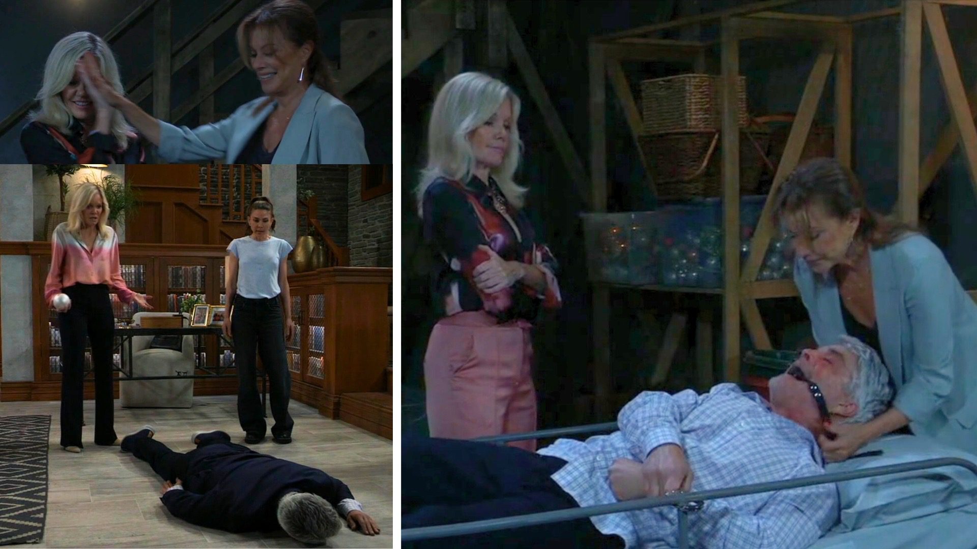 Ava, Alexis, and Kristina kidnap RicCameron Mathison as Drew on General Hospital | Photos: ABC