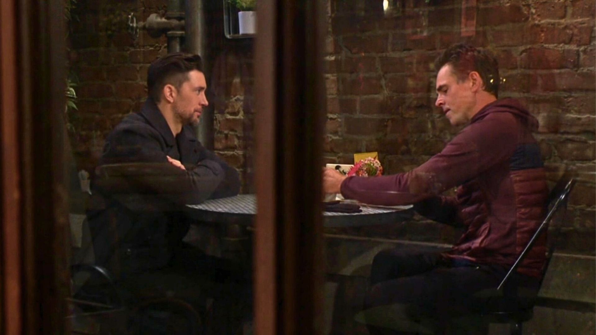 Cane and Billy at Crimson Lights on The Young and the Restless recap