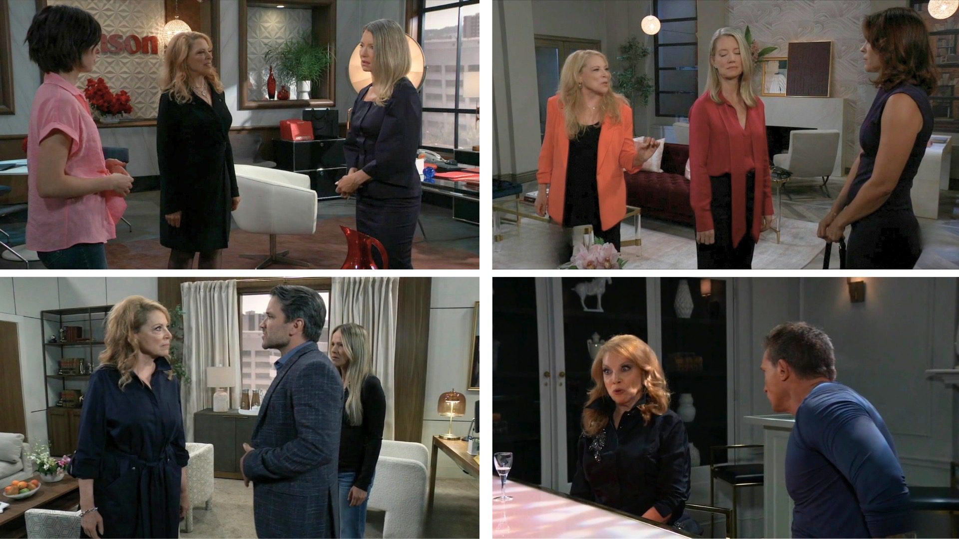 Liesl with Jason, Lulu, Dante, and Nina on General Hospital | Photos: ABC