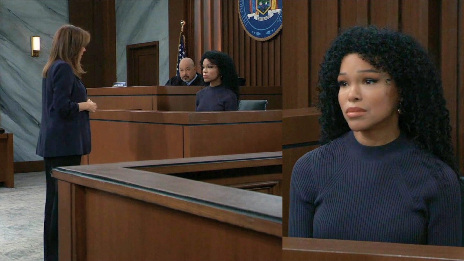 Portia testifies on General Hospital | Photos: ABC