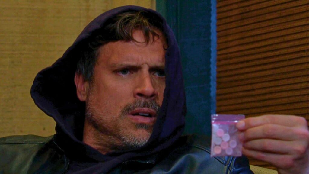 Nick finds painkillers in his pocket on the Young and the Restless recap