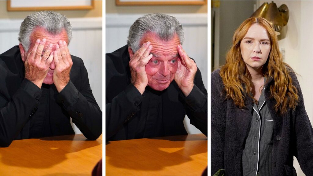 Ian Ward plays peek=a-boo with Mariah on The Young and the Restless | Photo: JPI